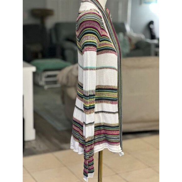 Billabong Boho Ladies Long Sleeve Striped Knit Sweater Size Small - Picture 3 of 5